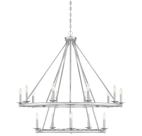 Middleton 15-Light Chandelier in Polished Nickel (128|1-312-15-109)