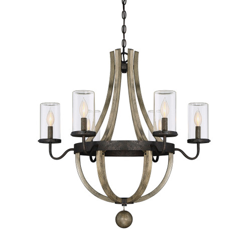 Eden 6-Light Outdoor Chandelier in Weathervane (128|1-2100-6-70)
