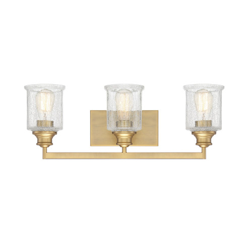 Hampton 3-Light Bathroom Vanity Light in Warm Brass (128|8-1972-3-322)