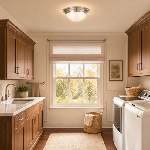 2-Light Ceiling Light in Satin Nickel (128|6-782-11-SN)
