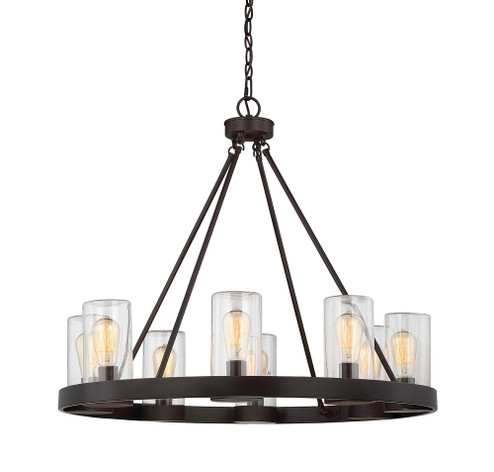 Inman 8-Light Outdoor Chandelier in English Bronze (128|1-1130-8-13)