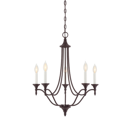 Herndon 5-Light Chandelier in English Bronze (128|1-1008-5-13)