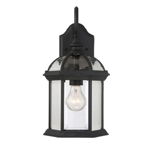 Kensington 1-Light Outdoor Wall Lantern in Textured Black (128|5-0633-BK)