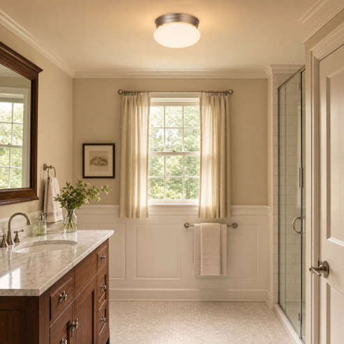 2-Light Ceiling Light in Satin Nickel (128|6-403-9-SN)
