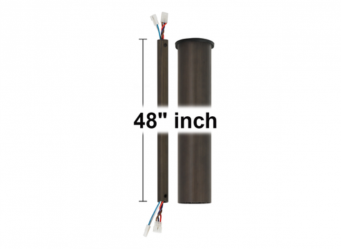 48'' Minimalist Downrod in Aged Pewter (6|DRM48AGP)