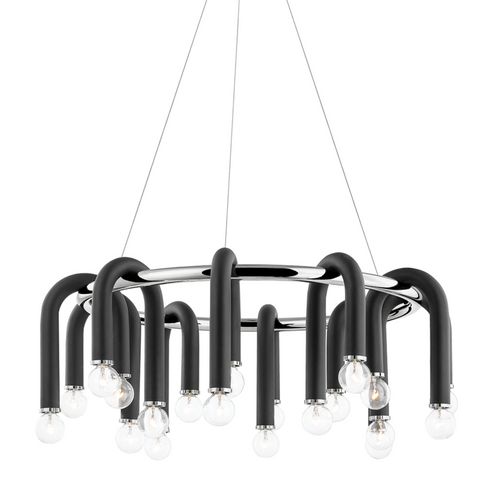 Whit Chandelier (6939|H382820-PN/BK)
