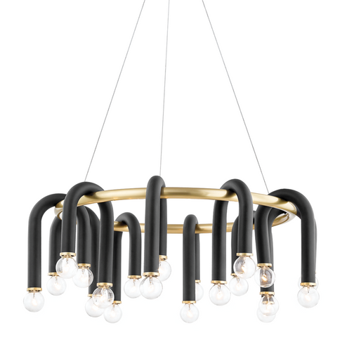 Whit Chandelier (6939|H382820-AGB/BK)
