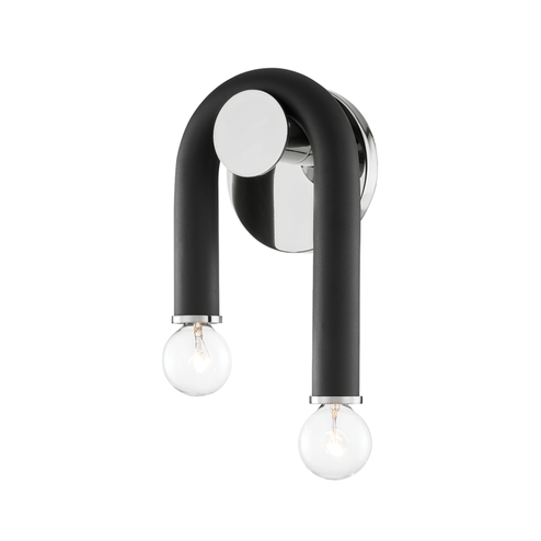 Whit Wall Sconce (6939|H382102-PN/BK)