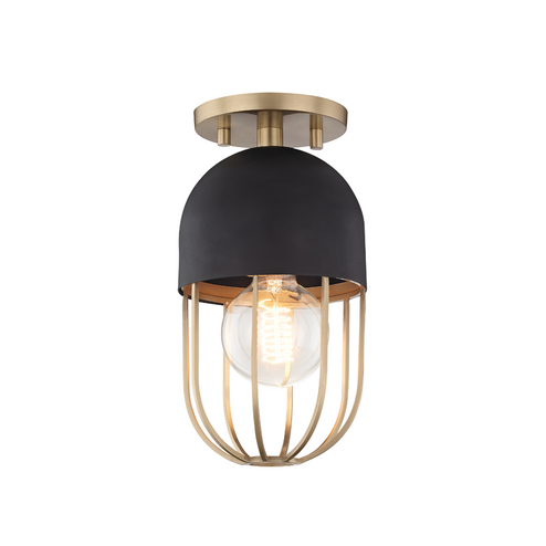 Haley Semi Flush (6939|H145601-AGB/BK)