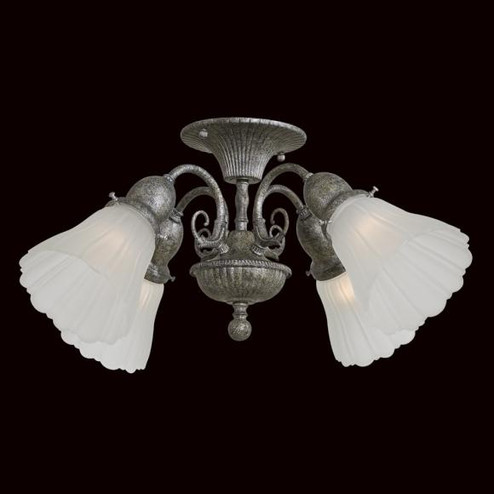 Four Light Aged Iron Fan Light Kit (39|K9327-AI)