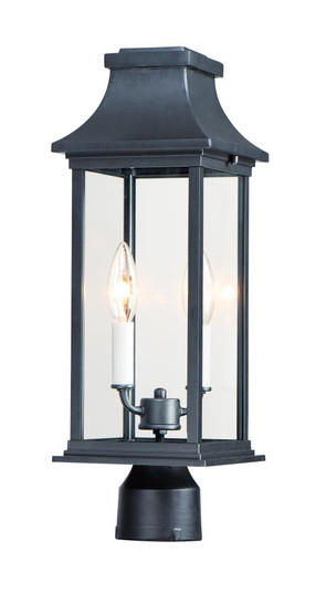 Vicksburg-Outdoor Pole/Post Mount (19|30020CLBK)