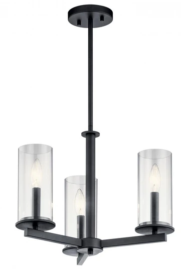 Chandelier/Semi Flush 3Lt (2|43997BK)