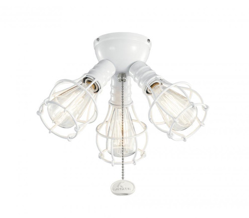 Industrial 3 Light Fixture LED (2|380041WH)