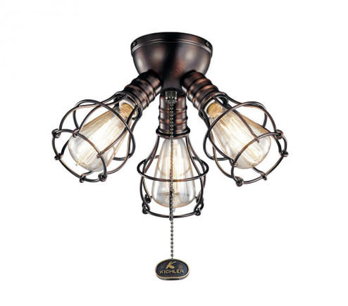 Industrial 3 Light Fixture LED (2|380041OBB)