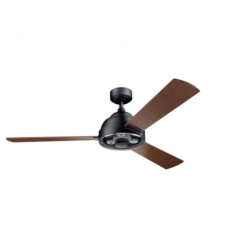 Pinion 60'' Fan Distressed Black finish and Auburn Stained Blades (2|300253DBK)