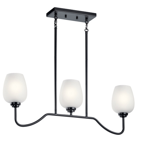 Valserrano 31'' 3 Light Linear Chandelier Black (2|44379BK)