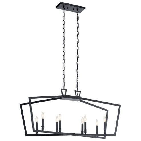 Linear Chandelier 8Lt (2|43494BK)