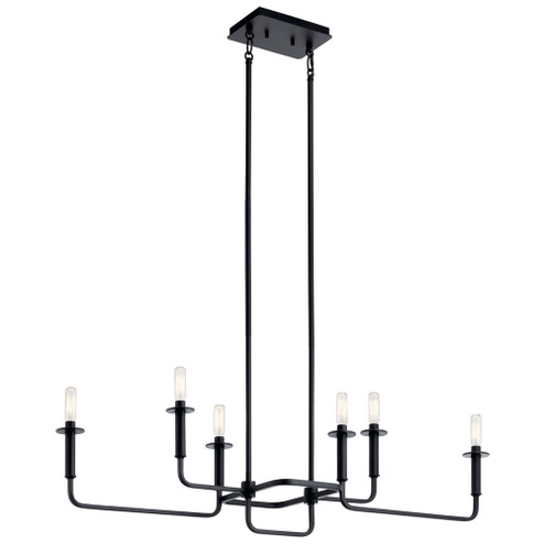 Linear Chandelier 6Lt (2|43362BK)