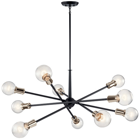 Chandelier 10Lt (2|43119BK)