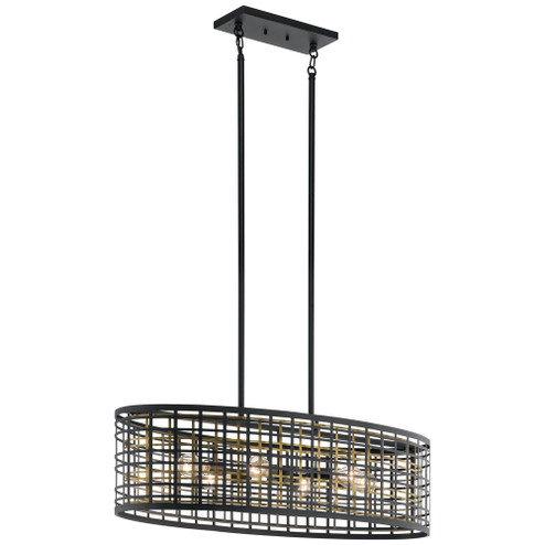 Aldergate 6 Light Oval Chandelier Black (2|44077BK)