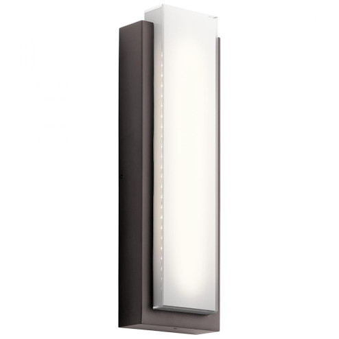 Dahlia 22.25'' LED Outdoor Wall Light with White Glass Architectural Bronze (2|49558AZLED)