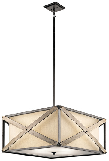 Cahoon™ 4 Light Convertible Pendant Anvil Iron (2|43776AVI)