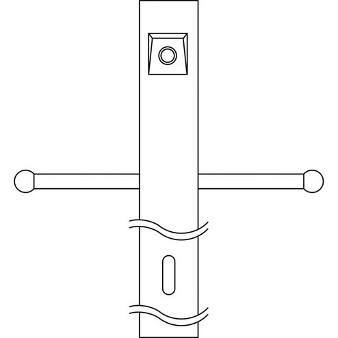 Post w/Ext Photocell & Ladder (2|49904BK)