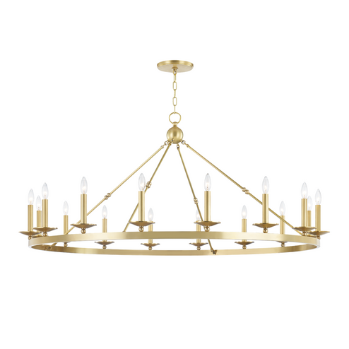 16 LIGHT CHANDELIER (57|3216-AGB)