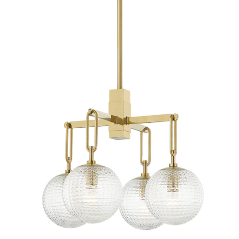 4 LIGHT CHANDELIER (57|7104-AGB)
