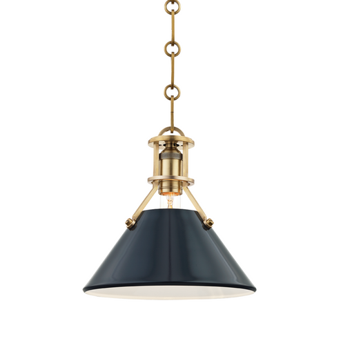 1 LIGHT SMALL PENDANT (57|MDS351-AGB/DBL)