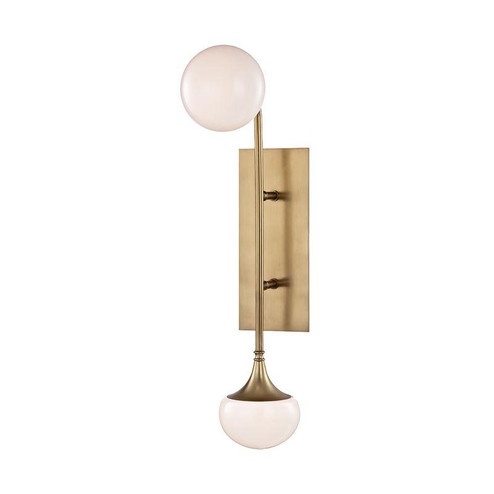 2 LIGHT WALL SCONCE (57|4700-AGB)