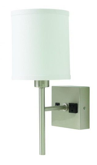 Wall Lamp with Convenience Outlet (34|WL625-SN)