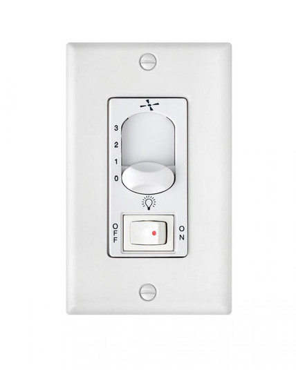 Wall Control 3 Speed On/Off Switch (87|980009FWH) Wall Control 3 Speed On/Off Switch (87|980009FWH)