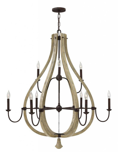 Large Open Frame Two Tier Chandelier (88|FR40578IRR)