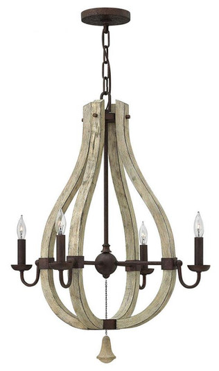 Small Open Frame Single Tier Chandelier (88|FR40574IRR)