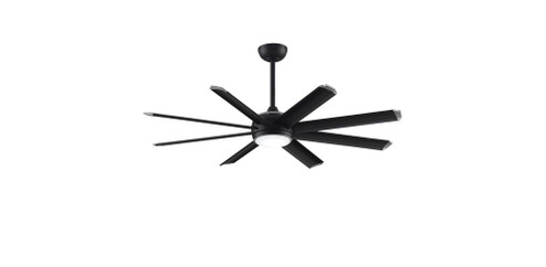Stellar Custom Indoor/Outdoor Smart Ceiling Fan DC Motor with LED CCT Select Light Kit - Black (90|MAD7997BLW)