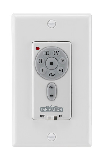 Ceiling Fan Wall Control - 6 Speed DC Motor Fan and Uplight/Downlight - White (90|TW32WH)