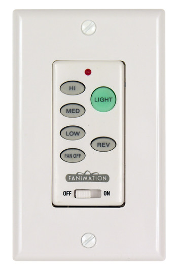 Ceiling Fan Wall Control Reversing - 3 Speed Fan and Light - White (90|C21)