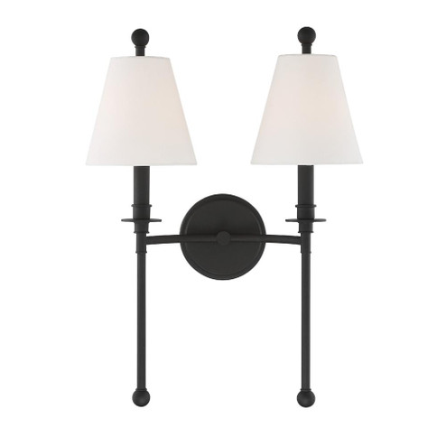 Riverdale 15'' Black Forged Sconce (205|RIV-383-BF)