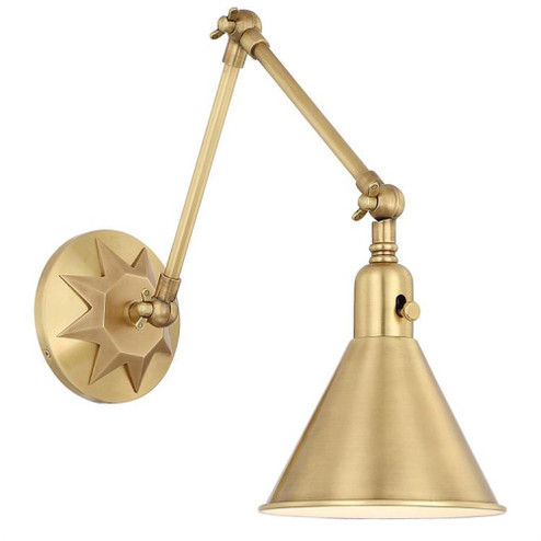 Morgan 1 Light Aged Brass Task Sconce (205|MOR-8801-AG)