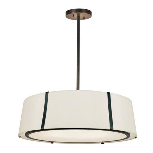 Fulton 6 Light Matte Black Chandelier (205|FUL-907-BK)