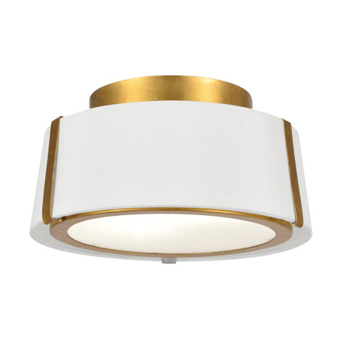 Fulton 2 Light Antique Gold Semi Flush Mount (205|FUL-903-GA)