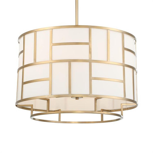 Libby Langdon for Crystorama Danielson 6 Light Vibrant Gold Chandelier (205|DAN-406-VG)