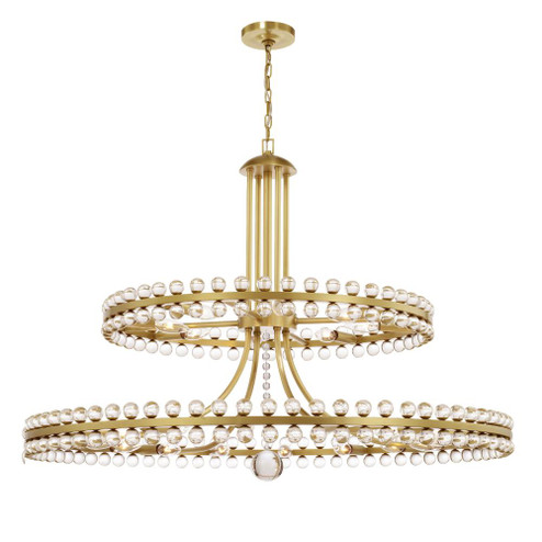 Clover 39.25'' Aged Brass Chandelier (205|CLO-8890-AG)