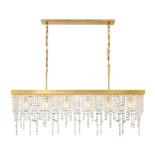 Winham 49'' Antique Gold Linear Chandelier (205|WIN-617-GA-CL-MWP)