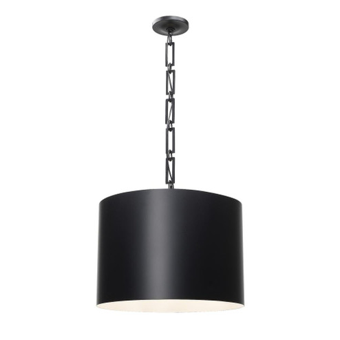 Brian Patrick Flynn Alston 20'' Matte Black + White Pendant (205|8686-MK-WH)