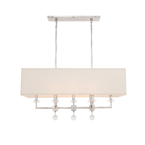 Paxton 38'' Polished Nickel Linear Chandelier (205|8109-PN)