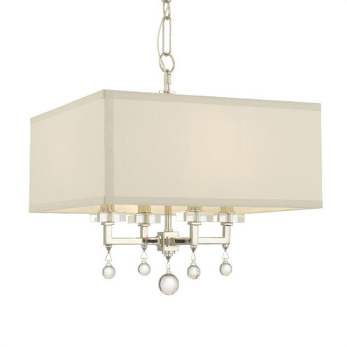 Paxton 4 Light Polished Nickel Mini Chandelier (205|8105-PN)