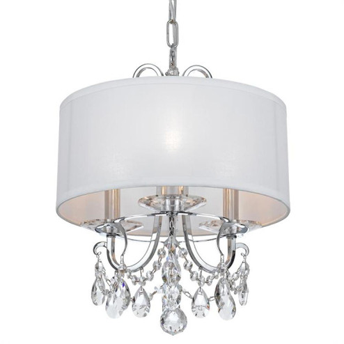 Othello 3 Light Spectra Crystal Polished Chrome Mini Chandelier (205|6623-CH-CL-SAQ)