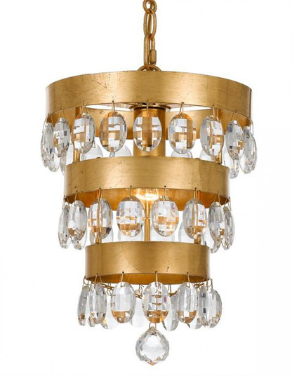 Perla 1 Light Antique Gold Mini Pendant (205|6103-GA)